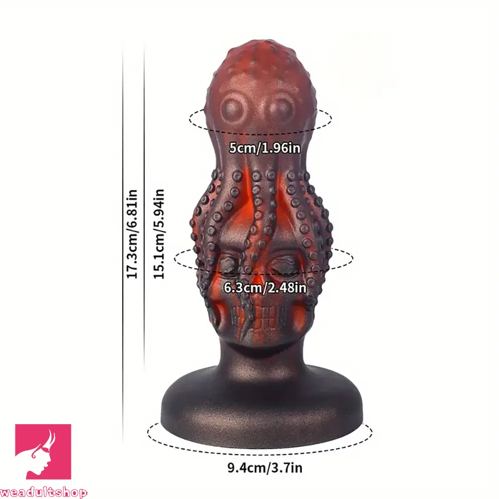 6.81in Octopus Tentacle Skull Fantasy Dildo For Men Women Adults