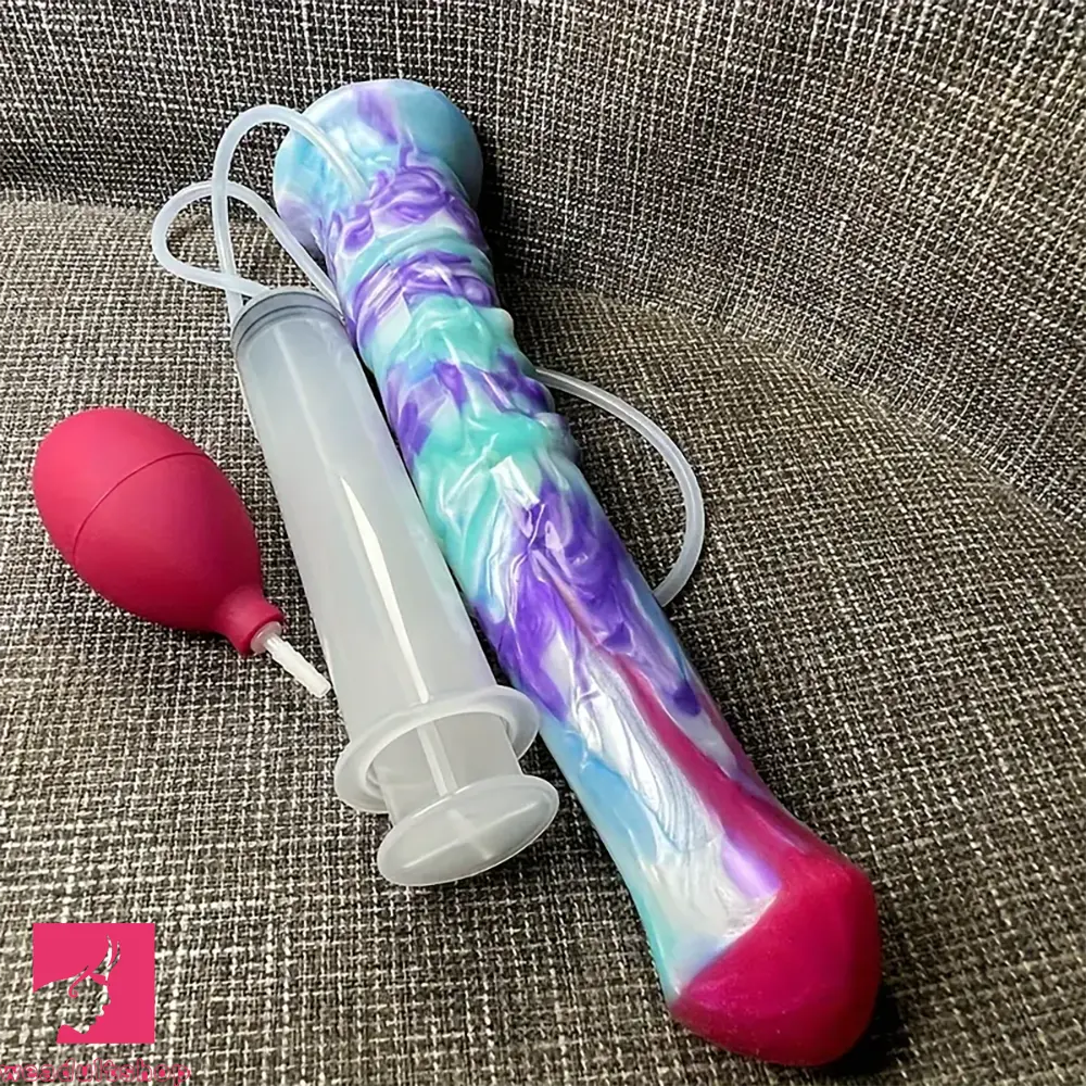 11.61in Soft Silicone Animal Horse Ejaculating Large Dildo For Men