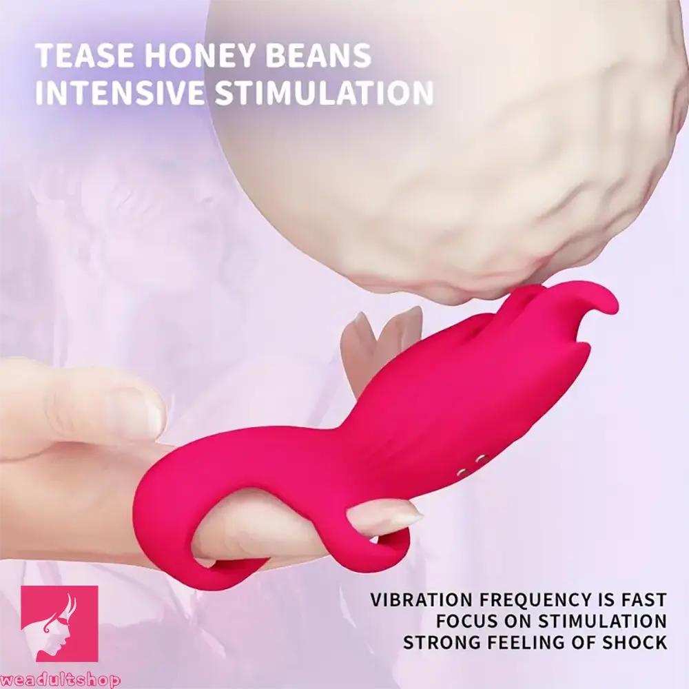 5.31in Vibrating Finger Small Silicone Vibrator For G-spot Clitoral Sex