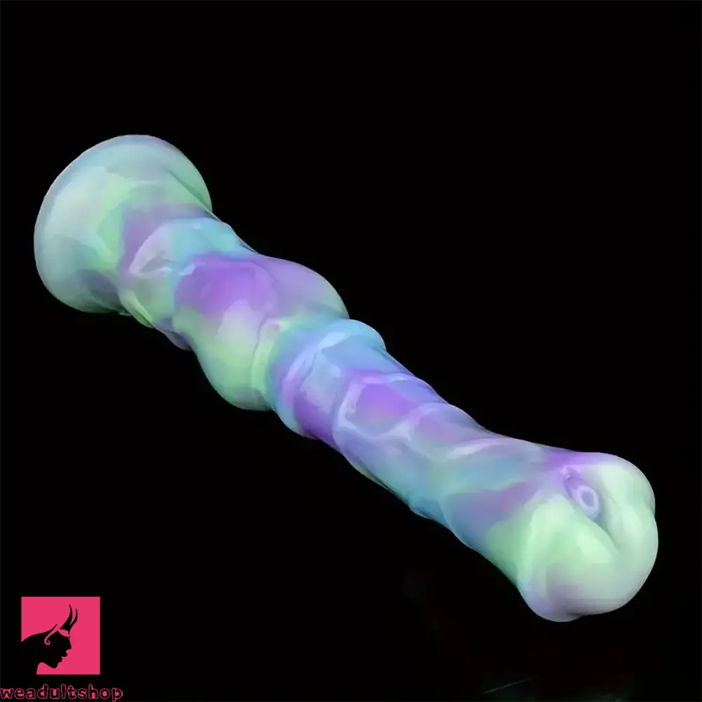 9.84in Colorful Soft Silicone Animal Horse Dildo For Men Women Toy