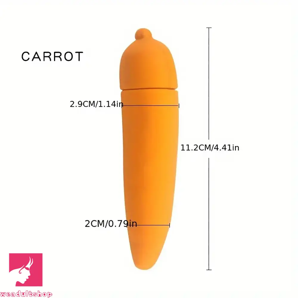 4.41in 4.72in Vegetable Shape Small Vibrating Dildo For Prostate