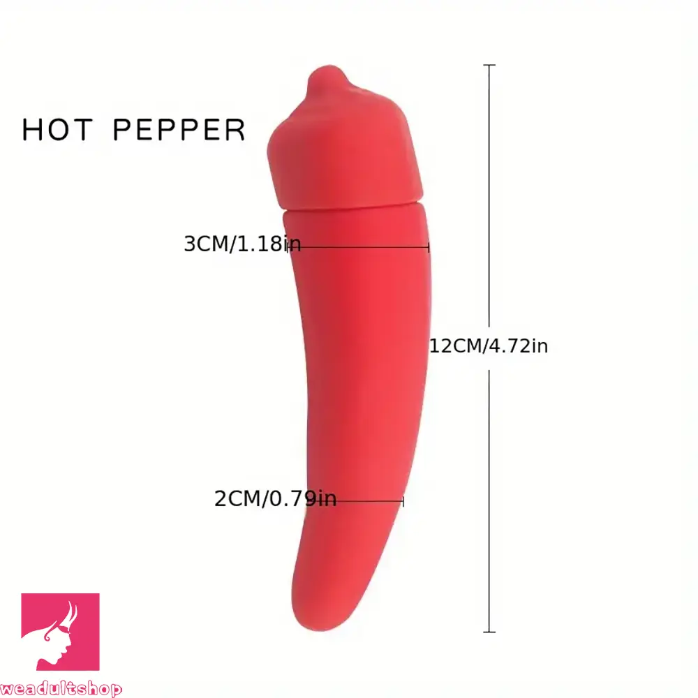 4.41in 4.72in Vegetable Shape Small Vibrating Dildo For Prostate