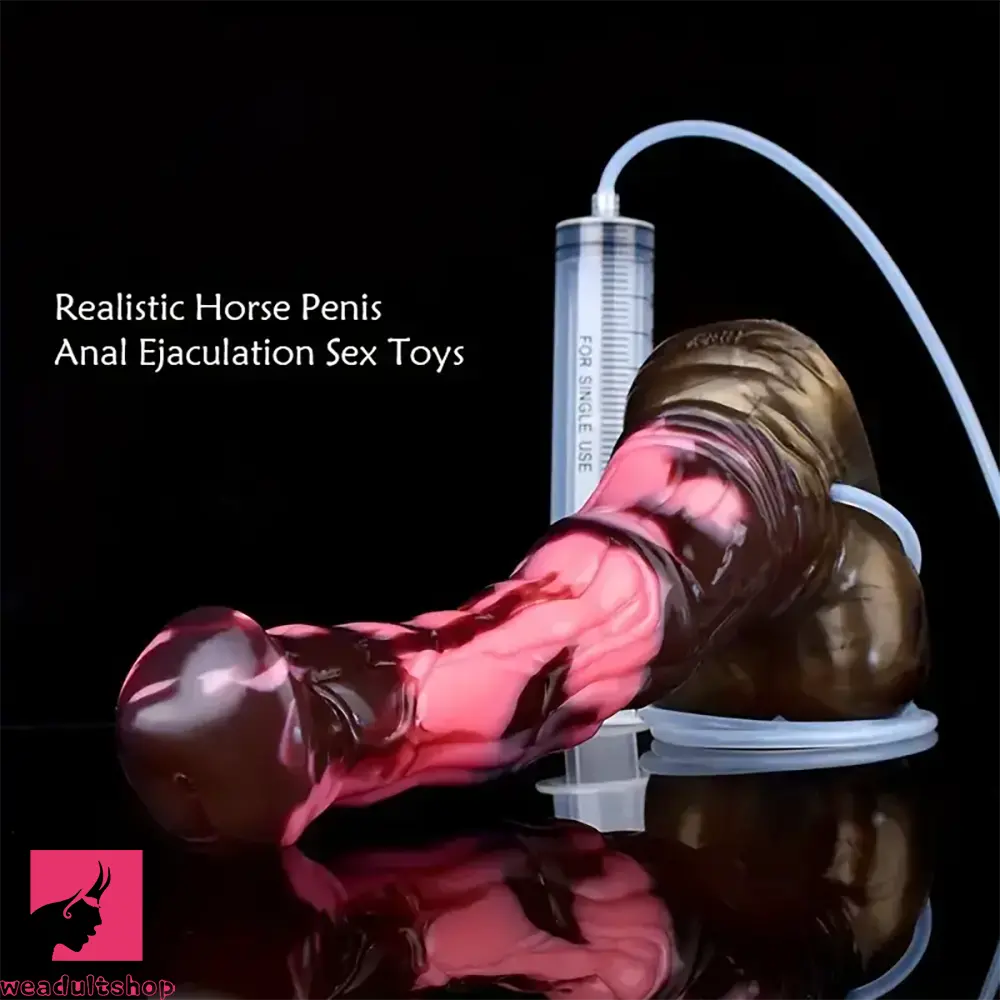 10.43in Soft Silicone Animal Horse Squirting Large Dildo For Vagina Sex