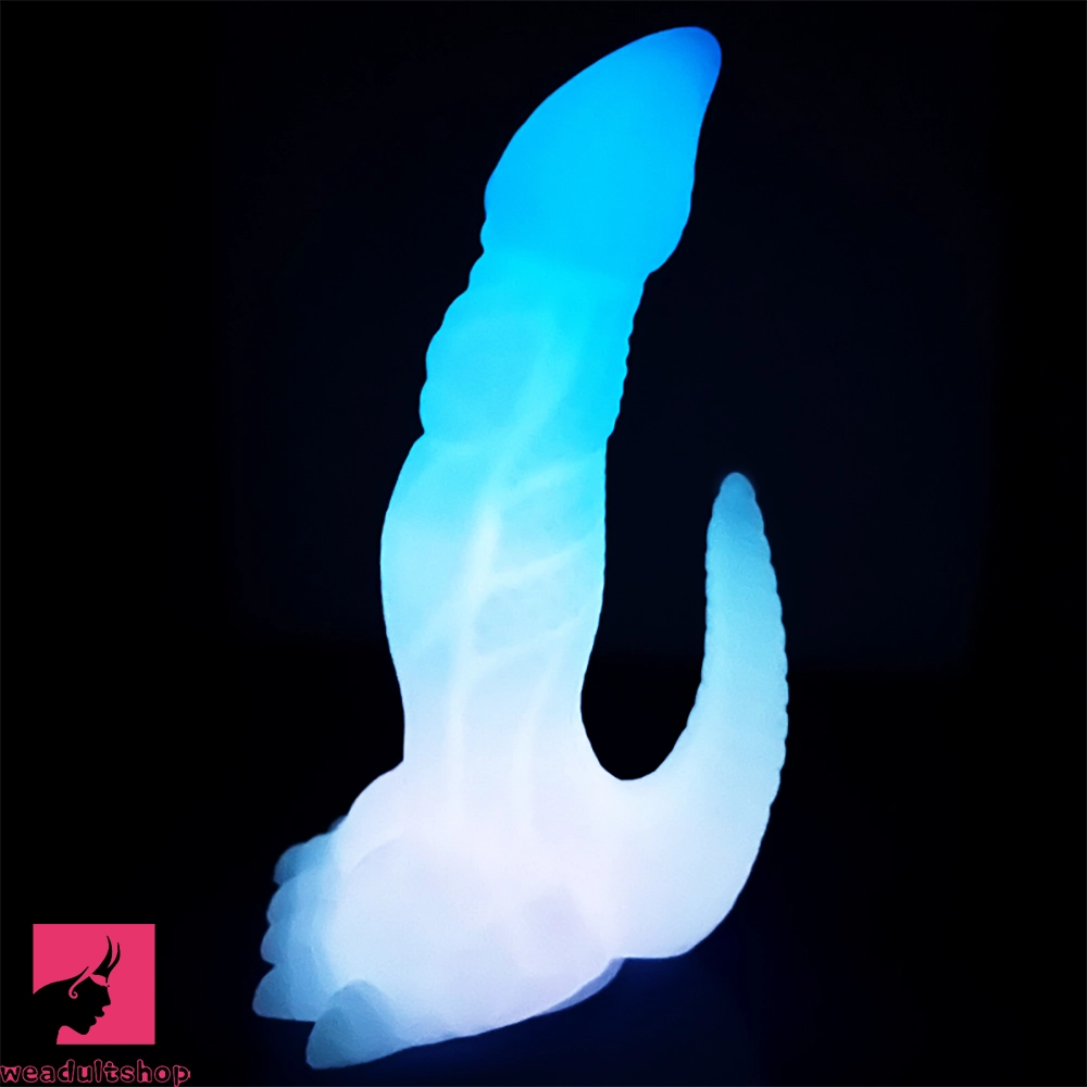 7.28in 9.44in Dinosaur Luminous Monster Soft Silicone Prostate Dildo