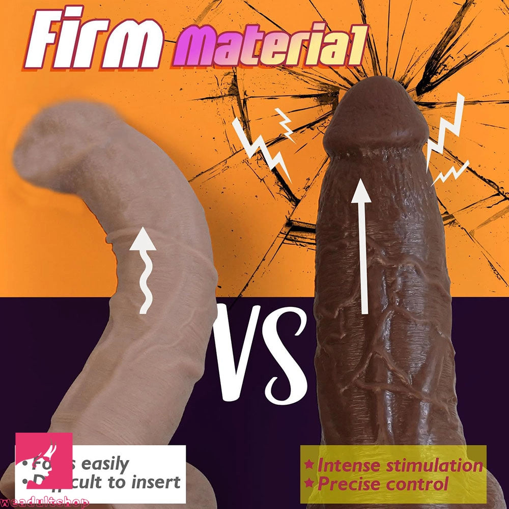 7.87in PVC Lifelike Dildo With Suction Cup Anal Sex Toy For Vaginal Massager