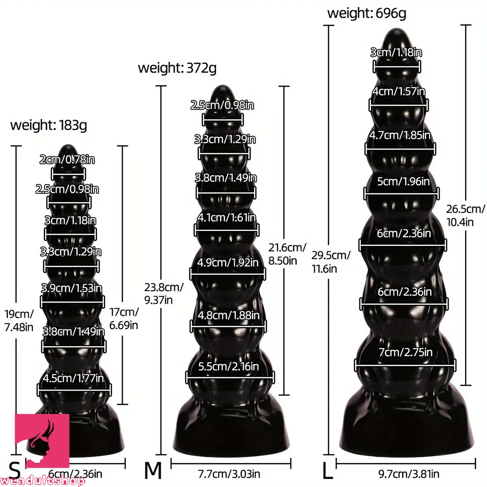7.48in 9.37in 11.6in Cross-border Anal Dildo For Male Couple Masturbation