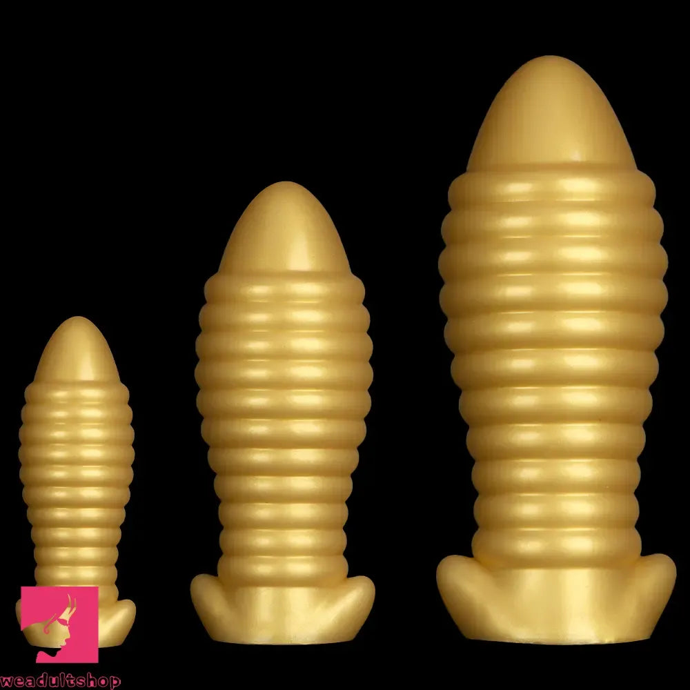 5.11in 7.08in 9.05in Dragon Egg Thread Silicone Soft Big Butt Cock Dildo