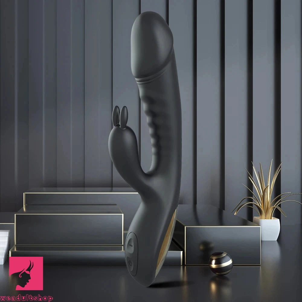 8.2in Rabbit Vibrator Double End G Spot Cock Dildo Clitoral Stimulator
