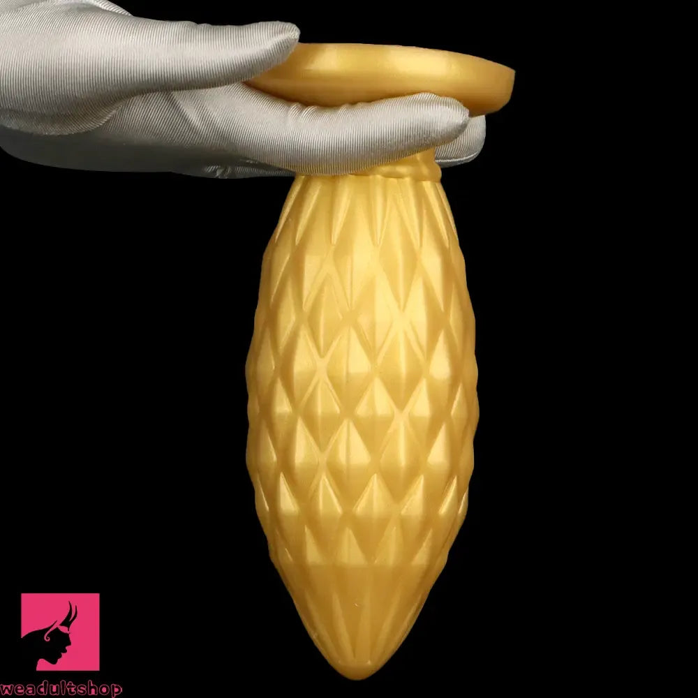 7.48in Gold Silicone Soft Butt Plug Dildo For Men And Women Sexual Cock