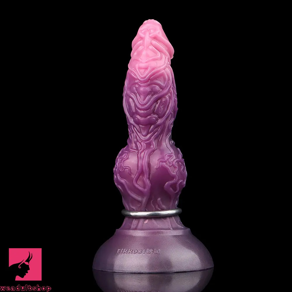 7.24in Fantasy Dog Knot Squeezing Inflatable Alien Penis Dildo For Sex