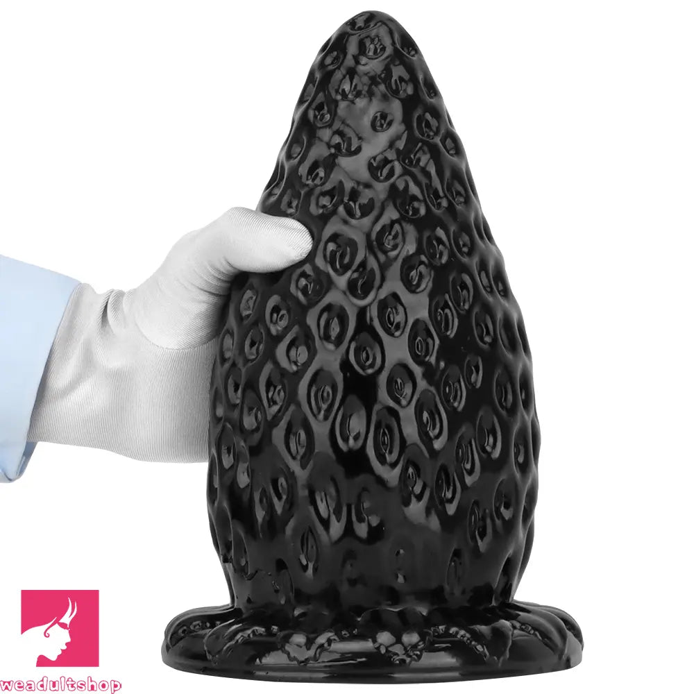 5.9in 8.07in 9.84in Super Thick Strawberry Penis Anal Plug PVC Dildo