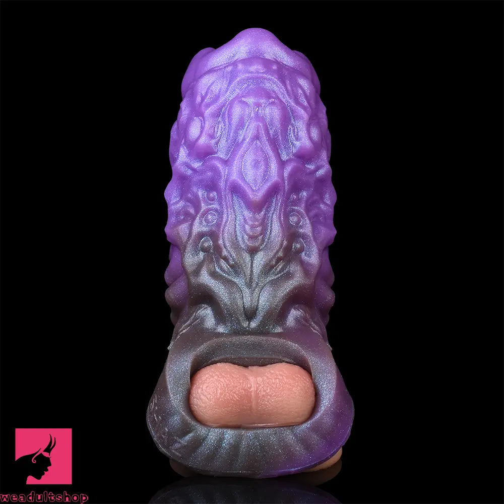 5.78in Dragon Beast Creature Fantasy Hollow Silicone Soft Dildo Sleeve