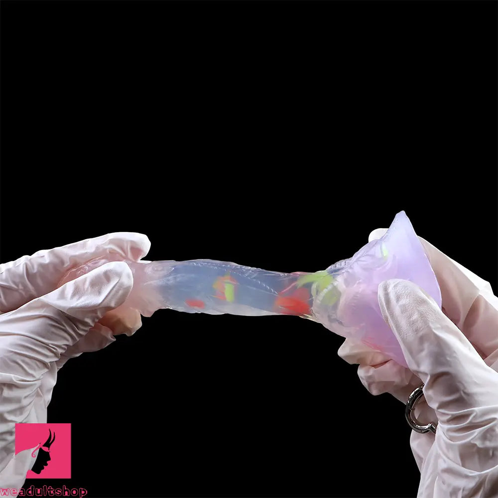 4.72in 5.9in 7.08in 8.66in Silicone Fantasy Soft Women Dildo With Key Chain