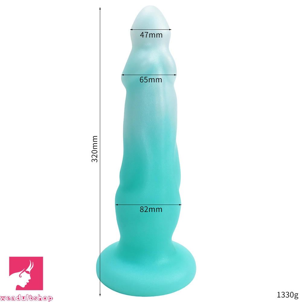 9.44in 10.8in 12.5in Big Luminous Silicone Soft Cock Dildo For Prostate