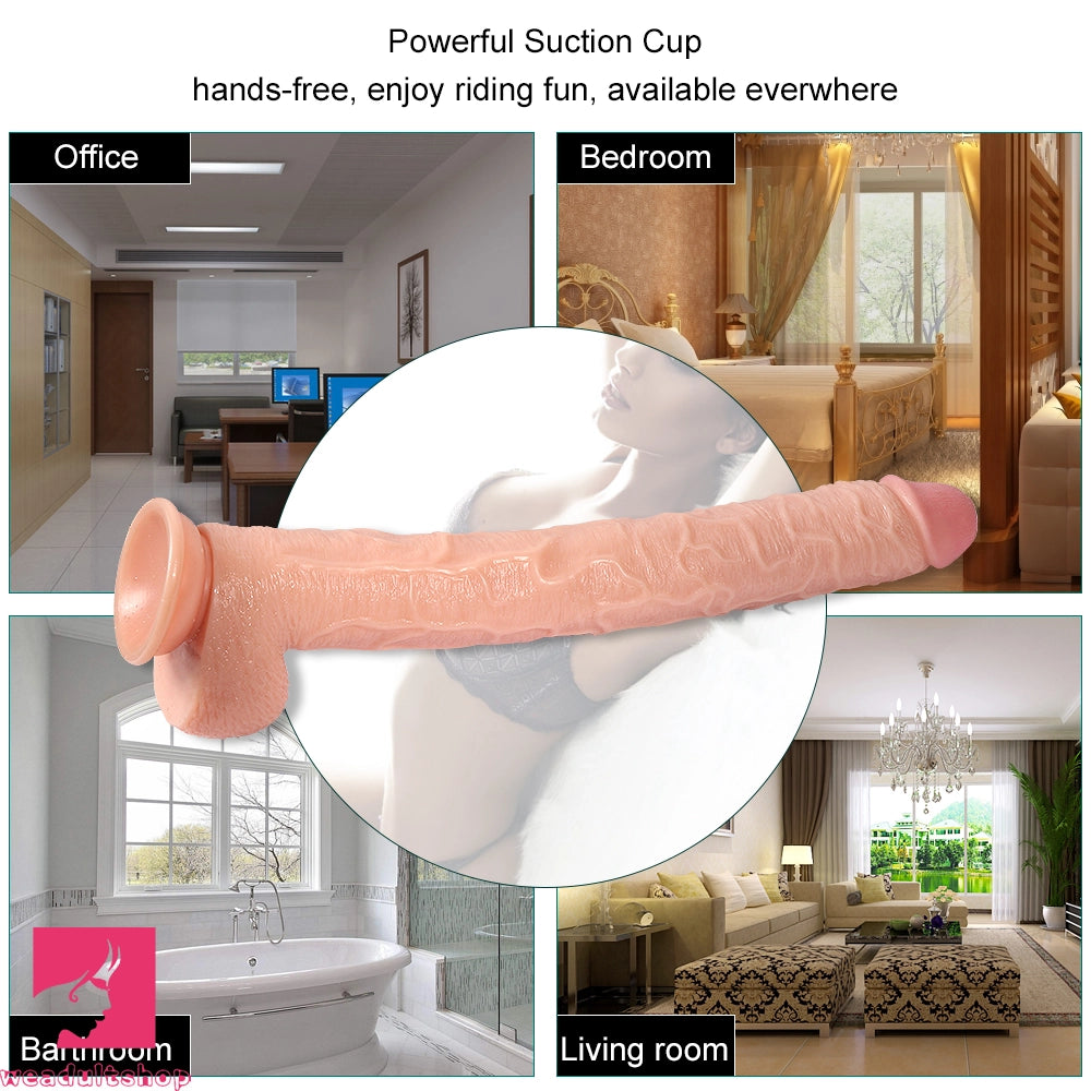 17in Super Long Huge Dildo Unisex Gode Dildo Clitoral Stimulator Phallus