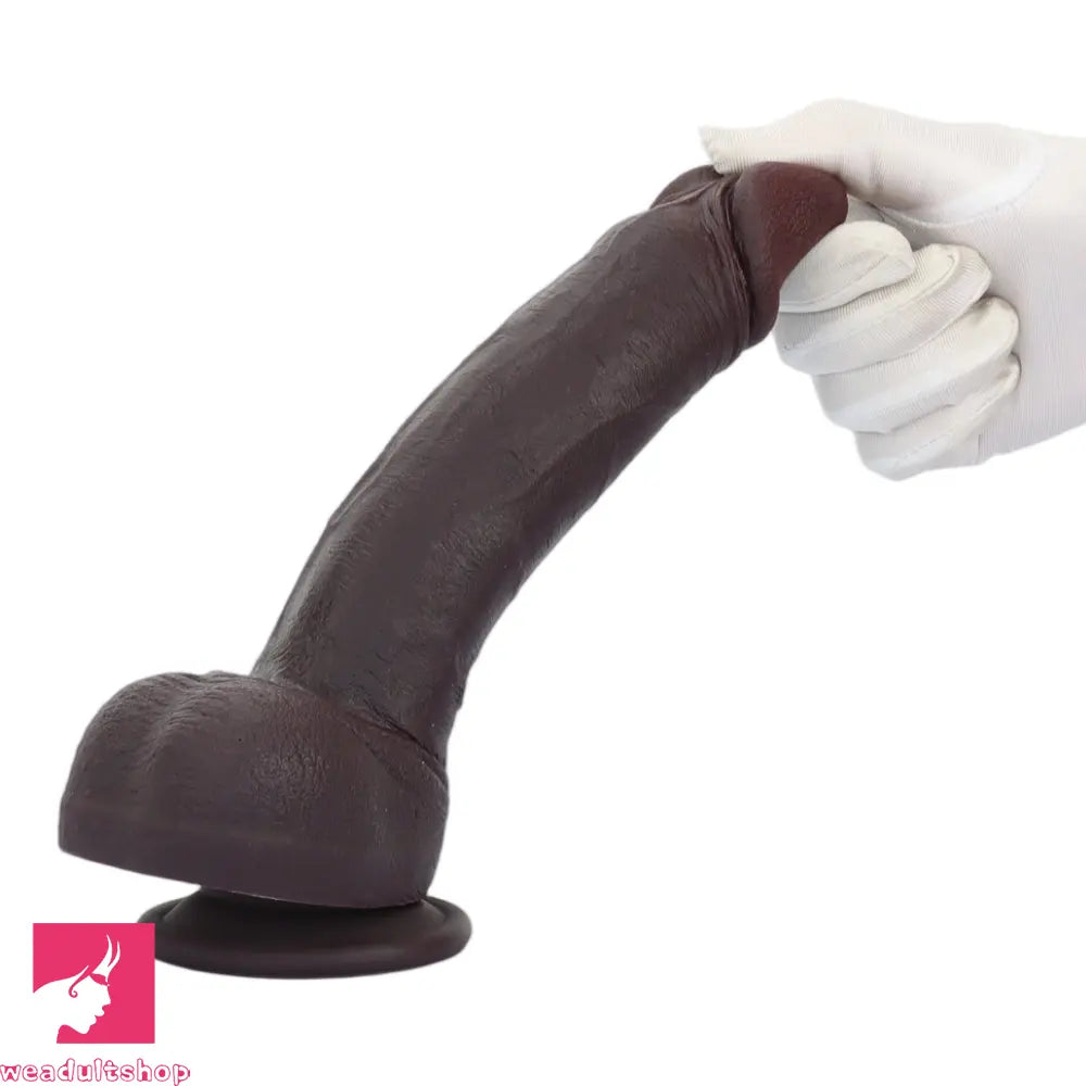 9.64in Smooth Head Flexible Silicone Big Dildo Adult Man Penis Cock Product