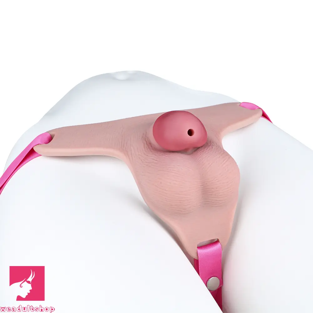 3.34in Real Hollow Chastity Cage Dildo For Prostate Hands-free Using Sex