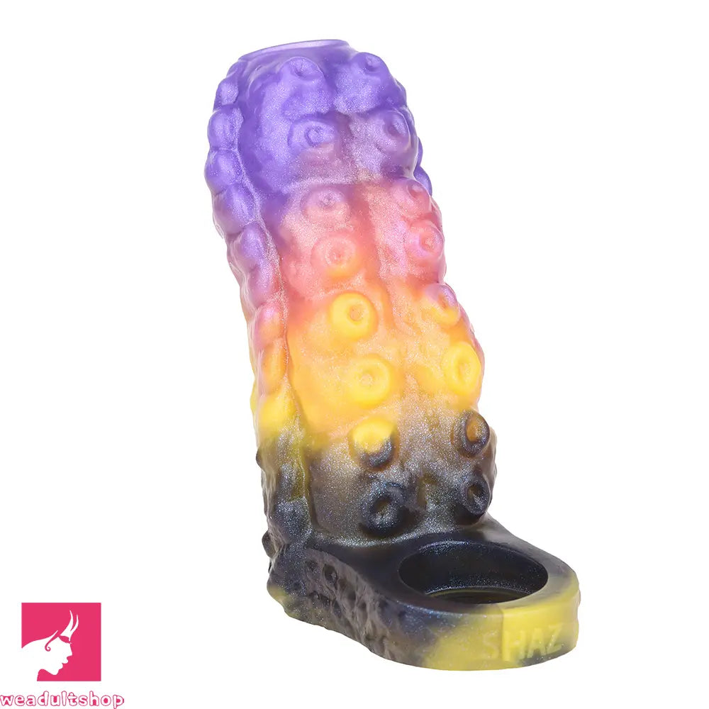 4.72in Zothos Umbrvort Tentacle Silicone Soft Dildo Sleeve Penis Extender