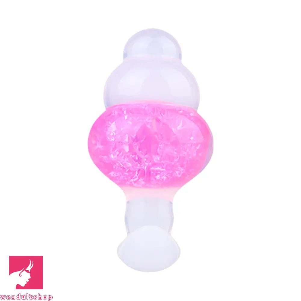 4.53in Luminous Silicone Anal Beads Dildo Anal Love Toy For Women Clit