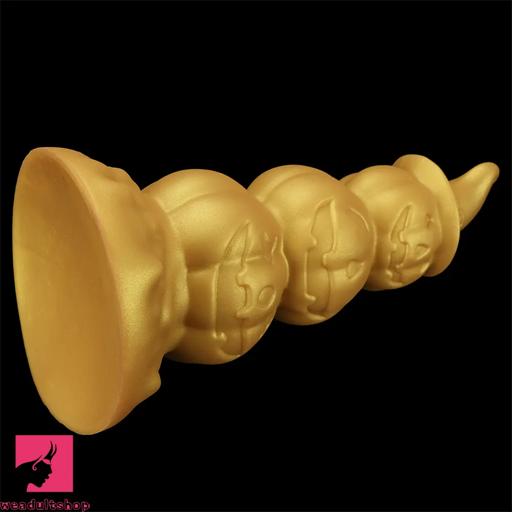 5.9in 6.69in 7.48in 8.26in 9.05in 9.84in Halloween Pumpkin Butt Plug Dildo