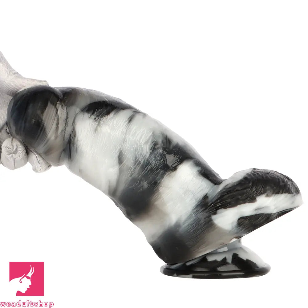 9.84in Thick Wide Dildo PVC Extended Realistic Penis For Clitoris Anal Sex