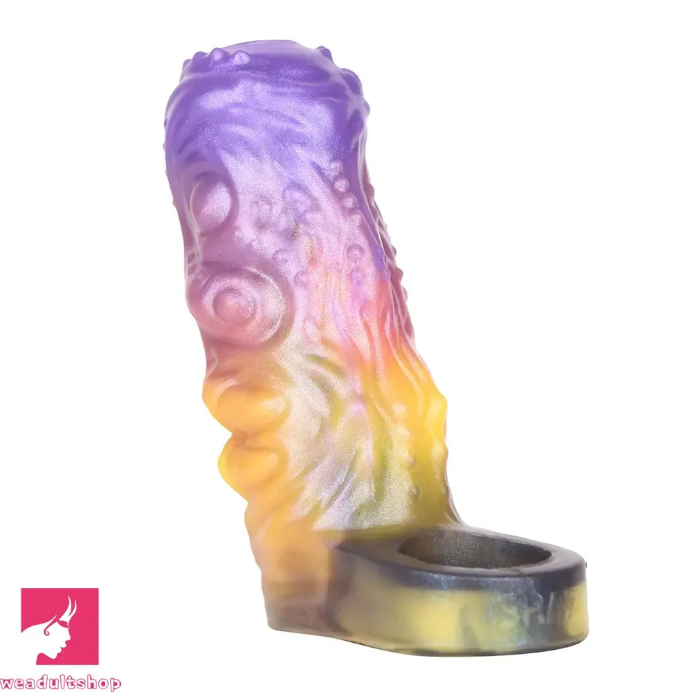 4.84in Grasoth Fantasy Odd Silicone Soft Dildo Sleeve Penis Extender