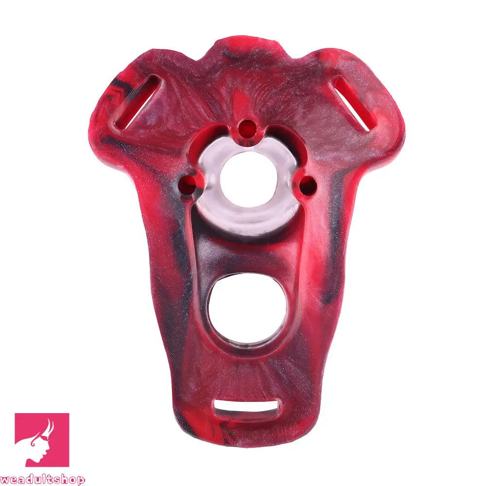 5.55in Odd Hollow Dildo Built-in keel Vibration Remote Strap on Penis Sleeve