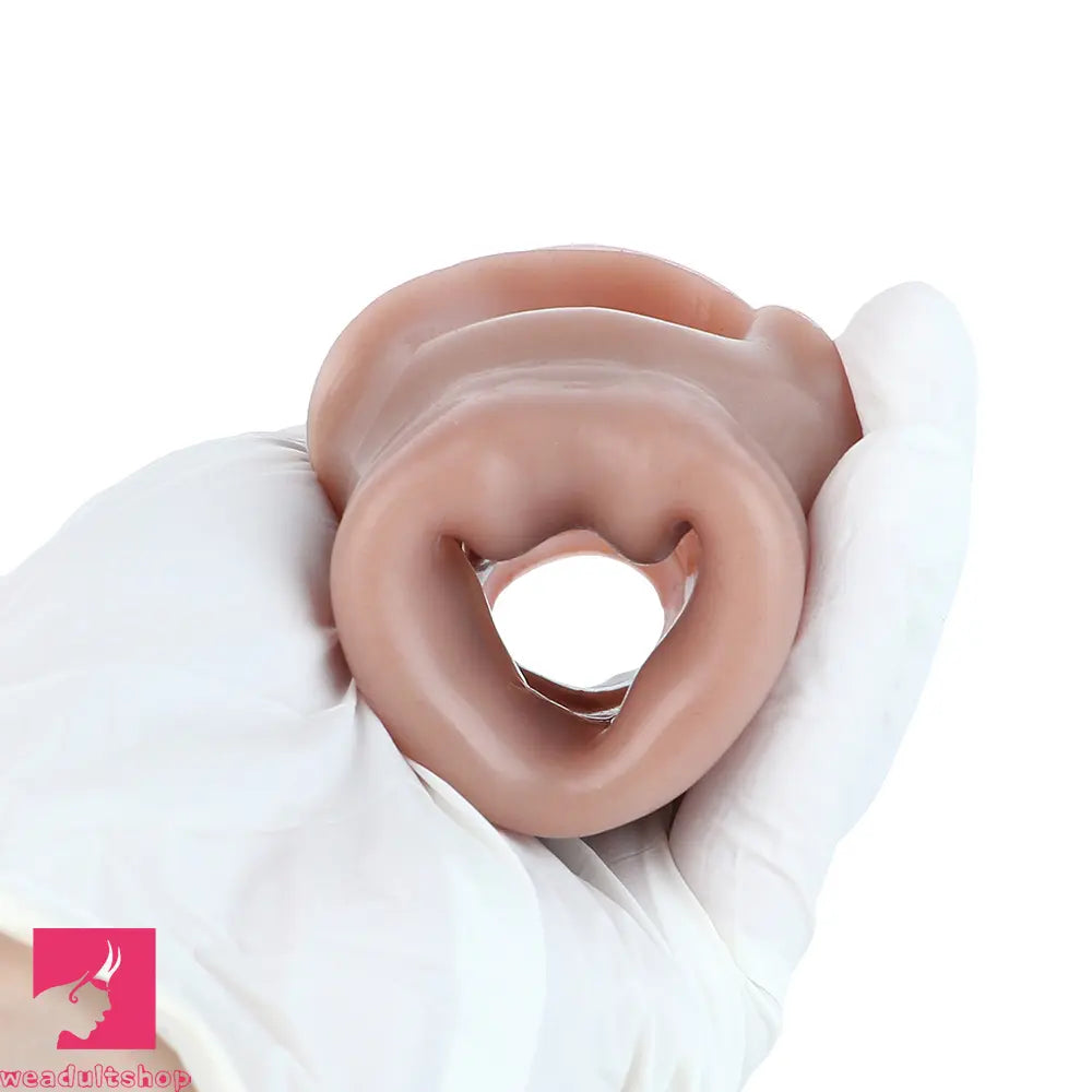 5.78in Real Skin Silicone Cock Sleeve Dildo Penis Sex Toy For Men Using Time