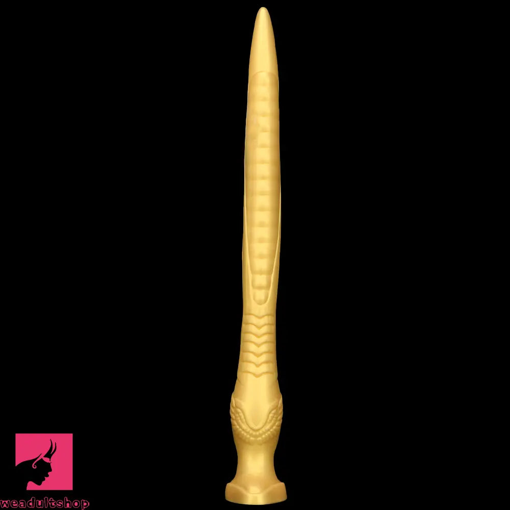 12.2in 16.14in 20.07in Gold Silicone Super Long Anal Dilator Dildo Huge Toy