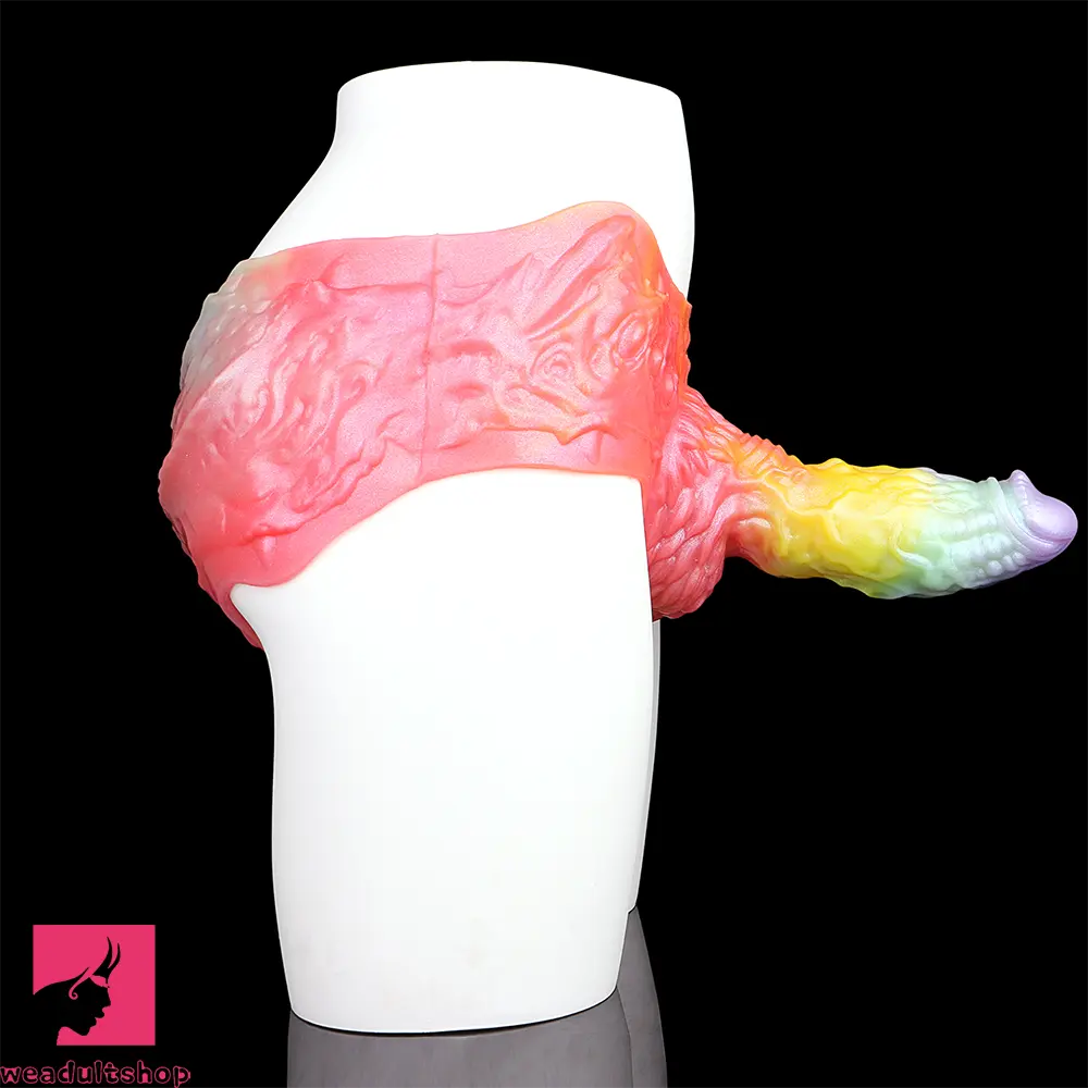 9.17in Monster Fantasy Silicone Soft Strap on Hollow Dildo Panty Cock