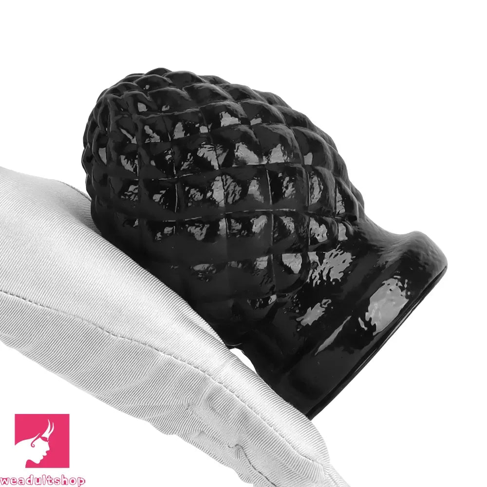 2.95in 4.52in Newbie Black PVC Cock Suction Cup Mini Anal Plug Dildo