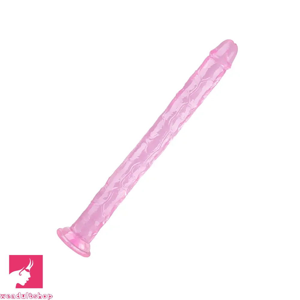 17.72in Long Big PVC Double Ended Dildo For Anal Vaginal Sex G Spot