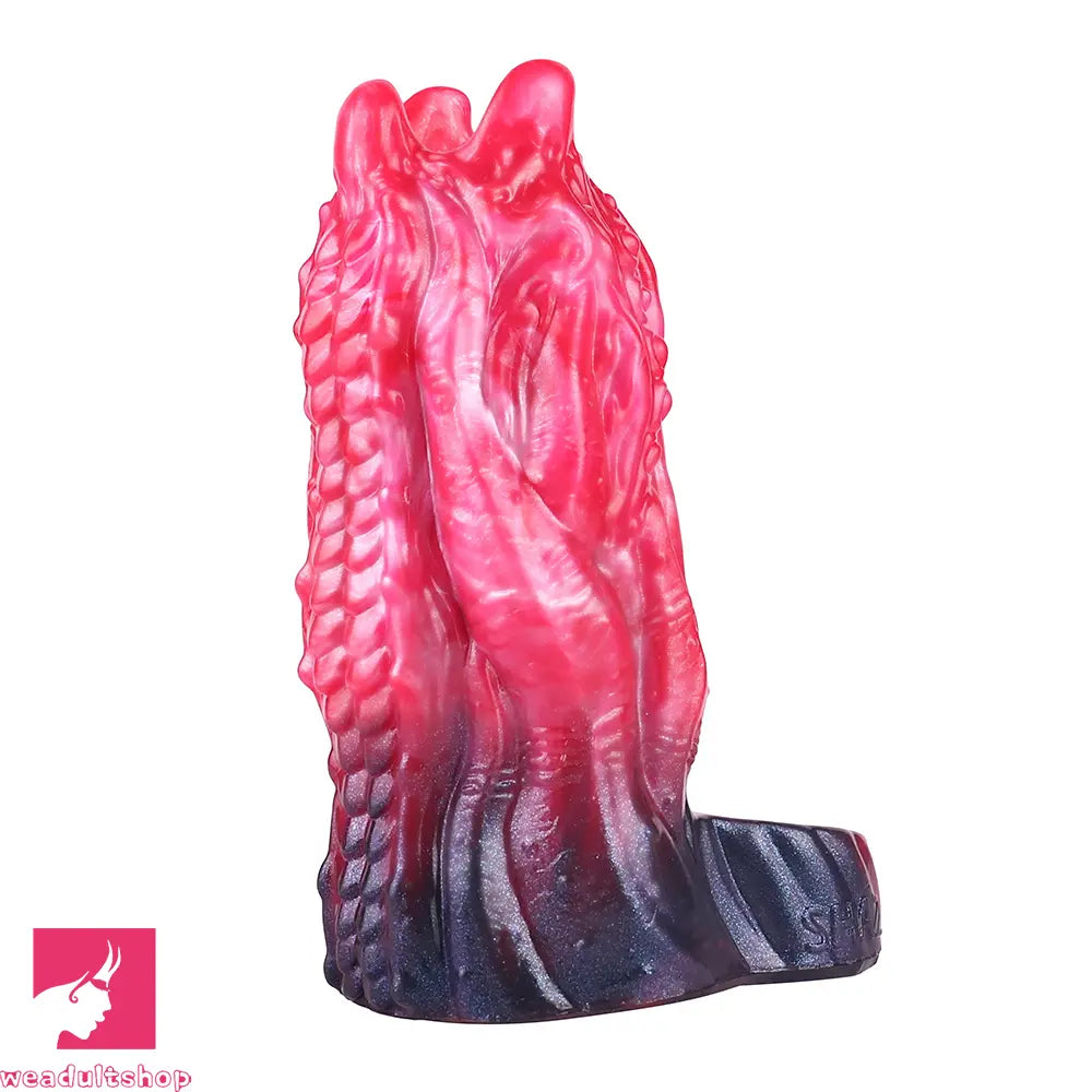 5.19in Octopus Soft Hollow Dildo Built-in keel Vibration Remote Penis Sleeve