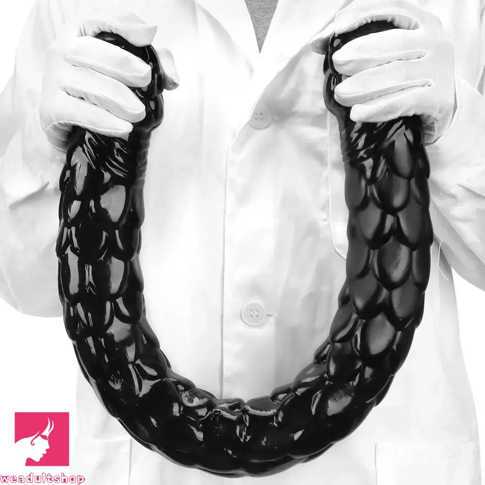 20.47in 27.55in Double-Headed Extra Long Fish Scale Huge Dildo For Sex