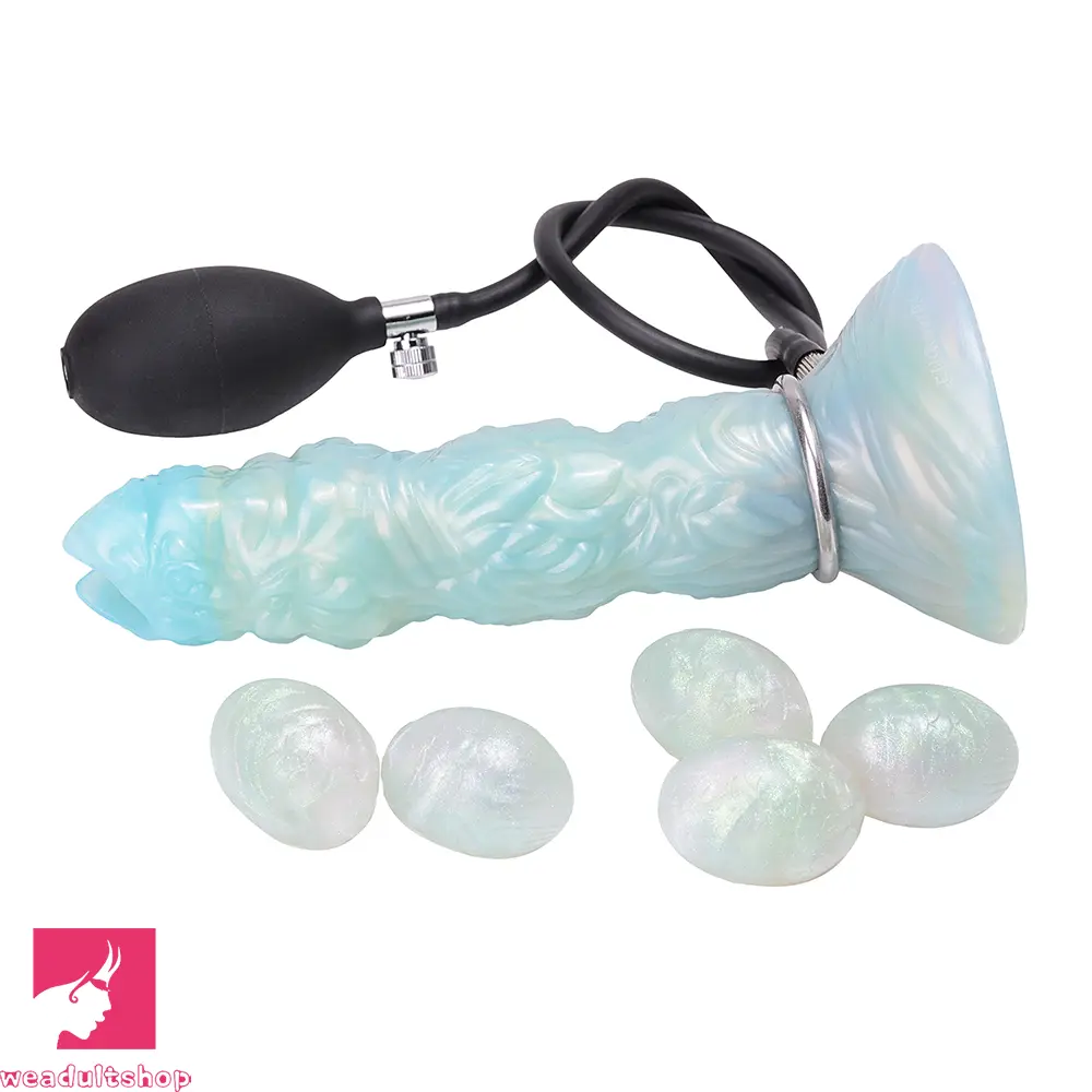 8.42in Adult Masturbation Cock Odd Ovipositor Egg Laying Inflatable Dildo