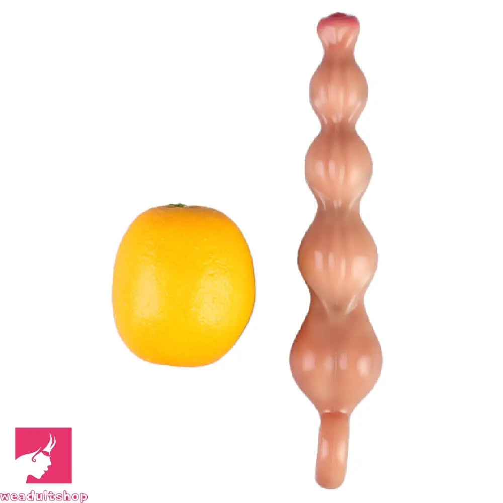 10.2in Big Vibrating Silicone Soft Pulling Beads Horse Dildo With 3 Motors