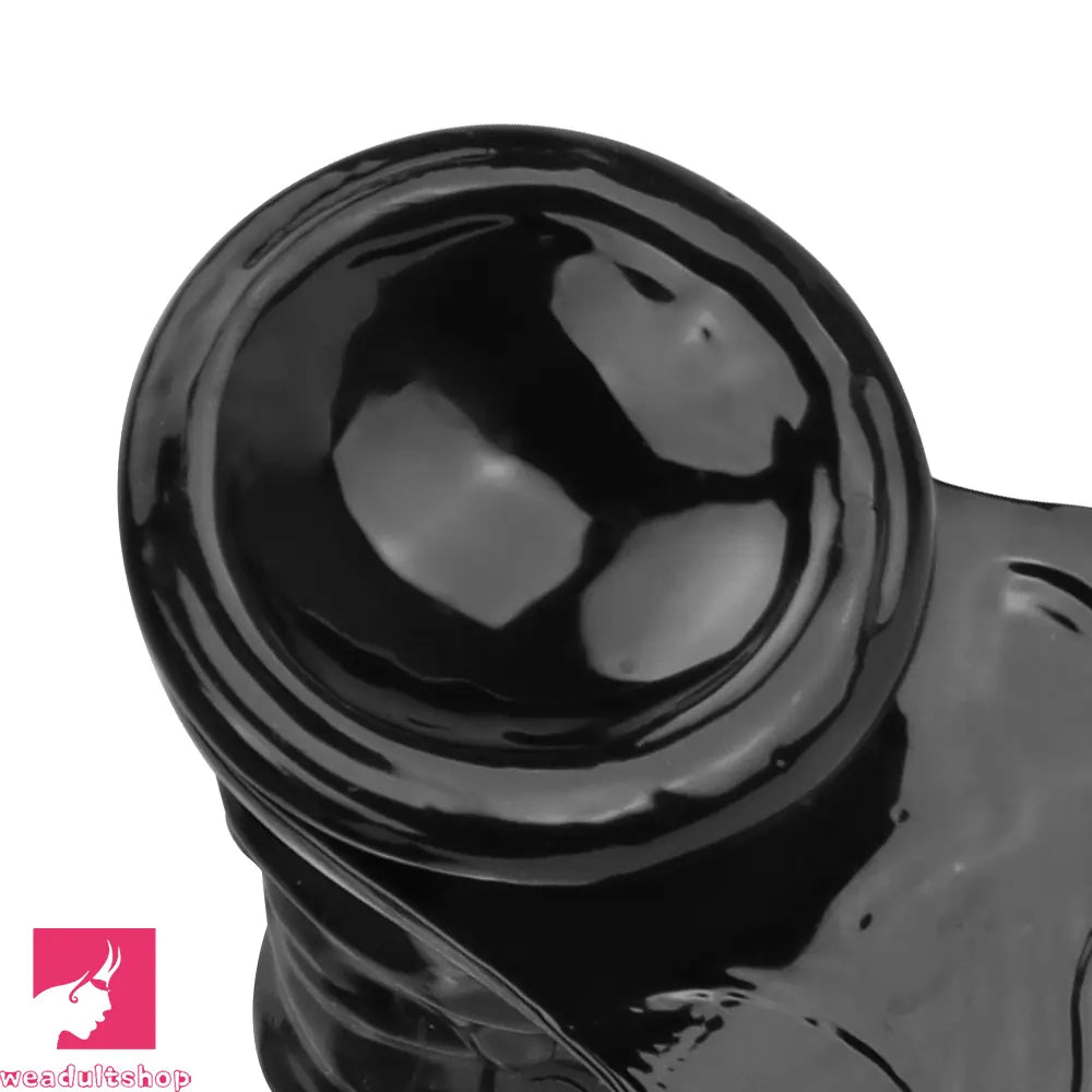 6.3in Black Sex Simulation PVC Penis Small Horse Dildo Female Masturbator