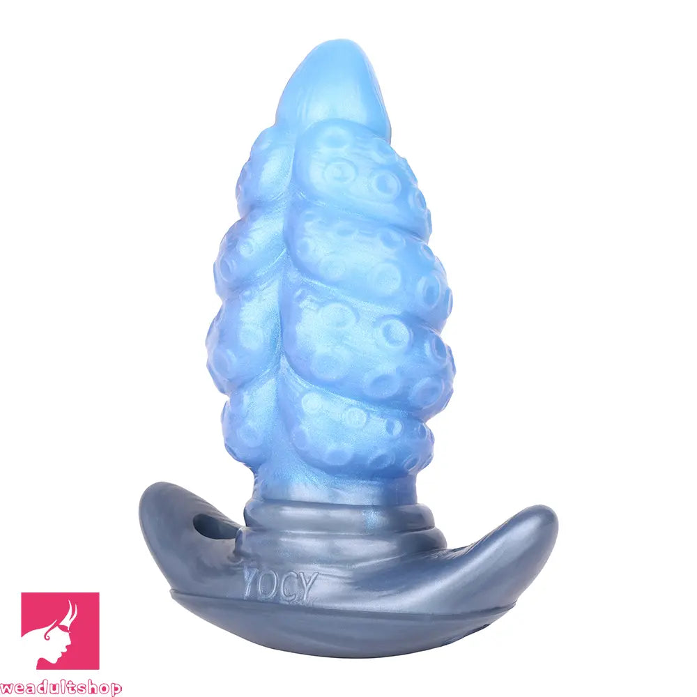 2.91in-9.05in Octopus Vibrating Anchor Dildo Anal Plug Wearable Mouth Gag