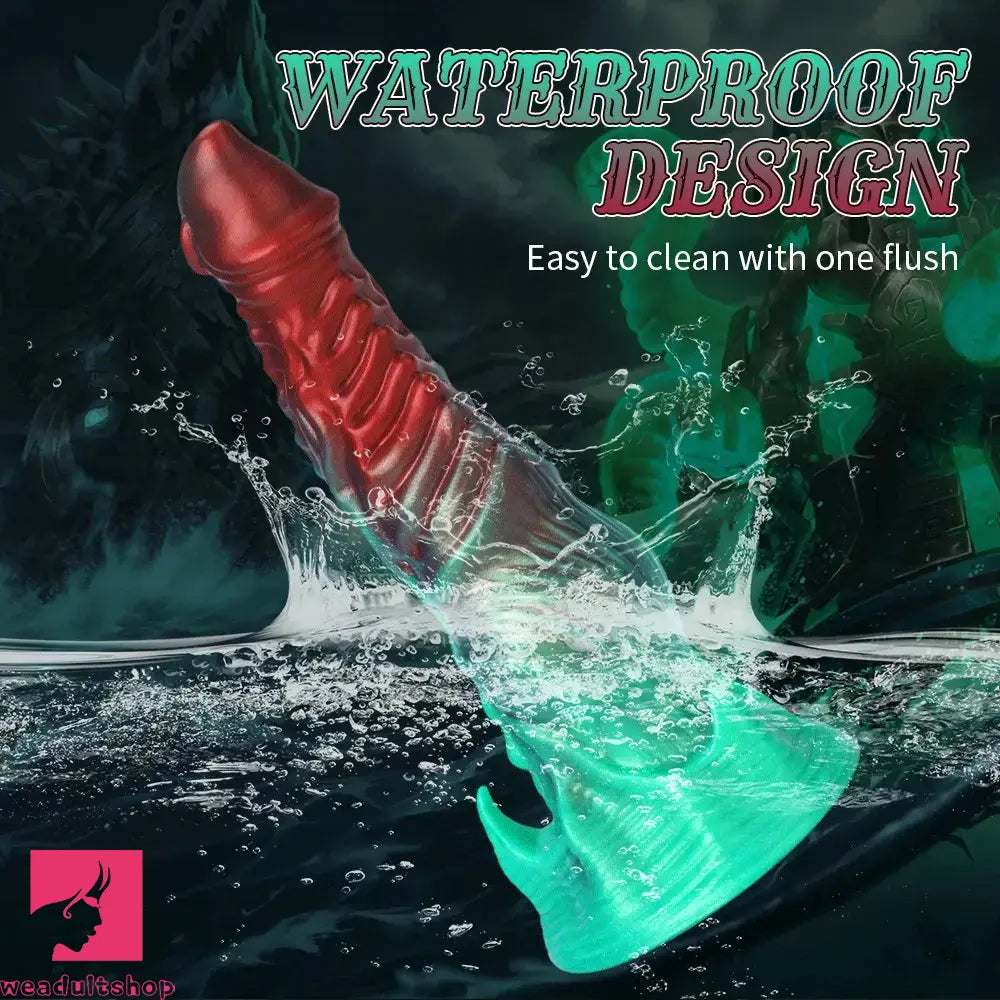 8.26in 9.25in 11.41in Alien-Shaped Silicone Adult Sex Fantasy Monster Dildo