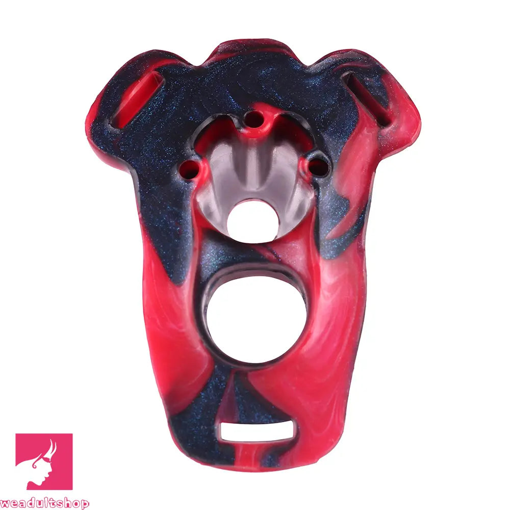 5.59in Hollow Dildo Built-in keel Vibration Remote Strapon Odd Penis Sleeve