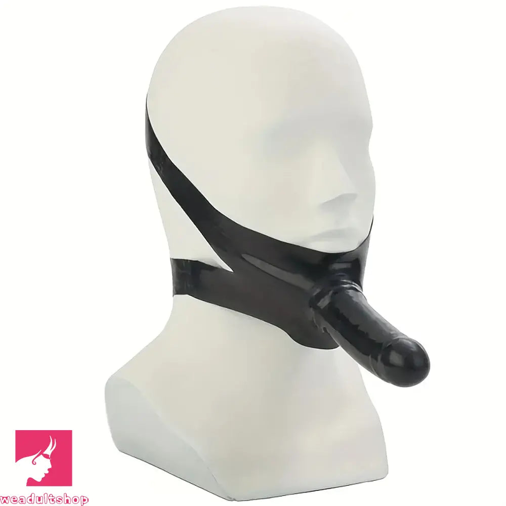 14in Realistic Strap-On Latex Face Chin Dildo For Couples Sensitive Sex