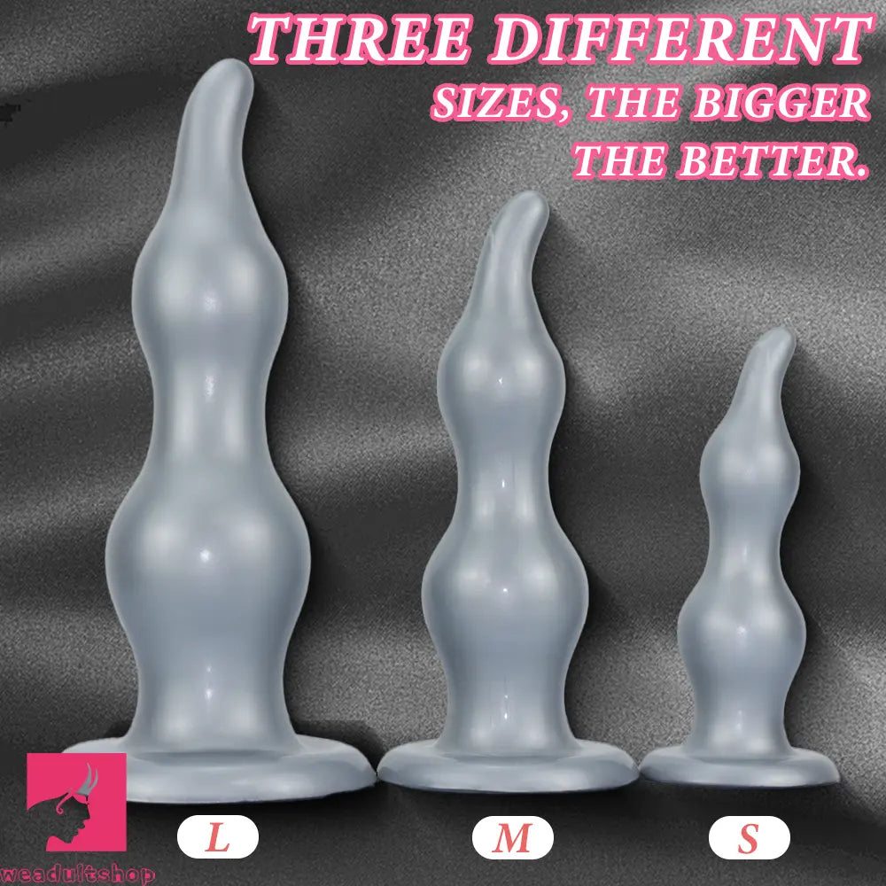 7.28in 9.84in 11.81in Silicone Soft Anal Plug Dildo Clitoris Anal Cock Dilator