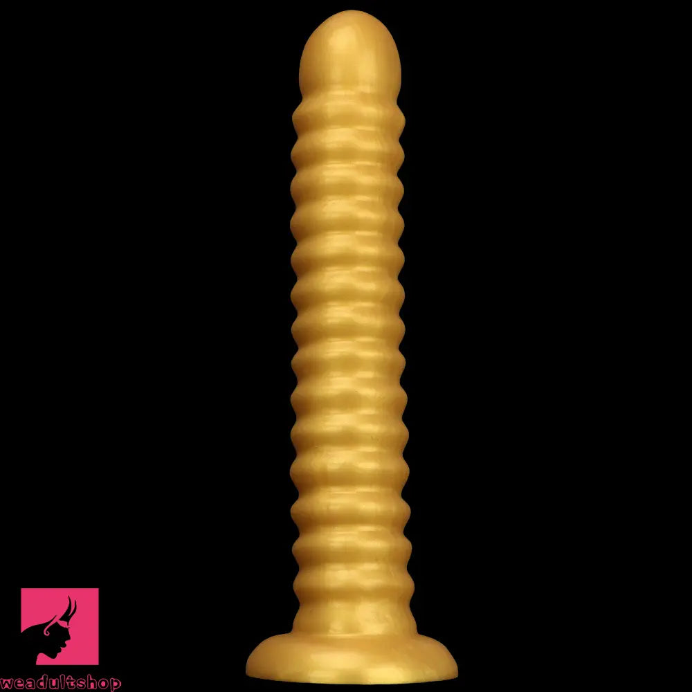 9.64in 11.81in 13.18in Golden Silicone Thread Soft Big Dildo Masturbator