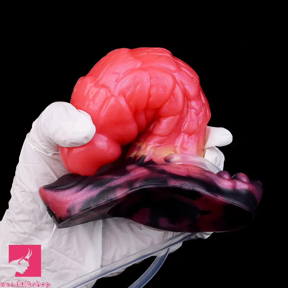 5.31in Fantasy Silicone Soft Inflatable Spraying Water Dildo For Anus Sex