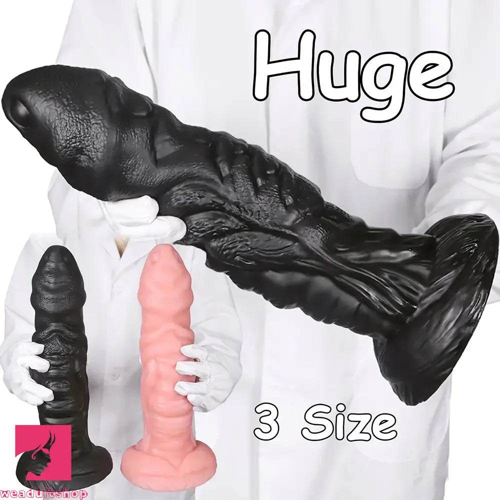 10.03in 11.41in 13.38in Monster Creature Fantasy Huge Lifelike PVC Dildo