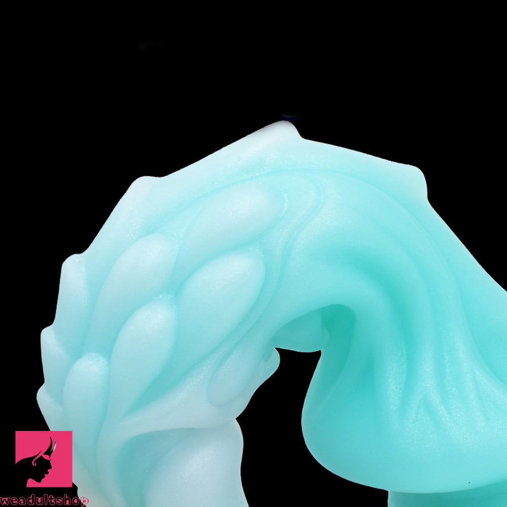 8.66in Luminous Soft Dragon Glowing Dildo Silicone Sex Toy For Prostate