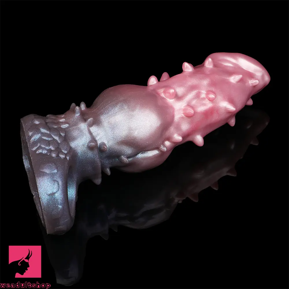 7.48in Spiked Fantasy Penis Sleeve With Cock Ring Dildo For Intimation