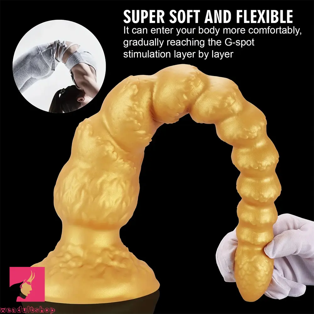 13.38in 15.35in 17.32in 19.48in Super Long Big Clit Silicone Huge Anal Dildo