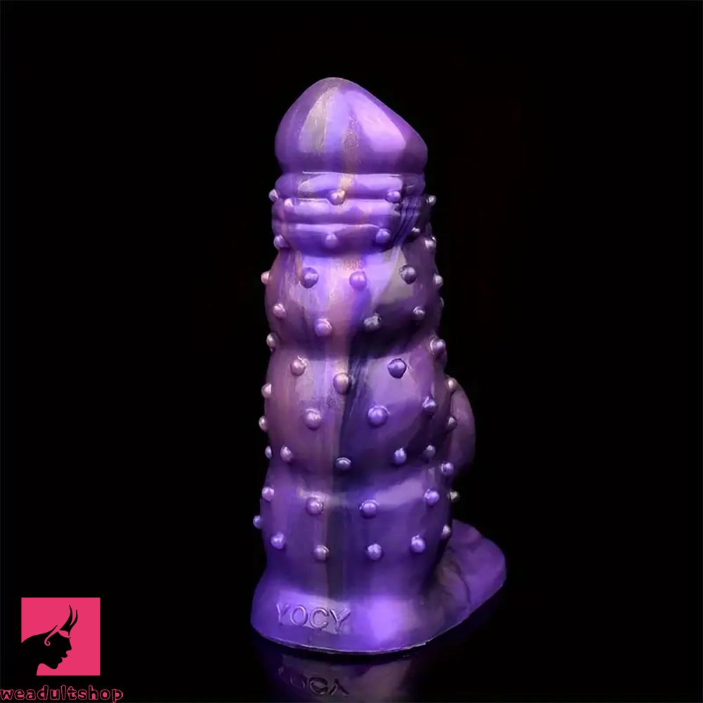 6.02in Multicolor Option Wolf Teeth Dildo Cock Sleeve Hollow Cock Sheath