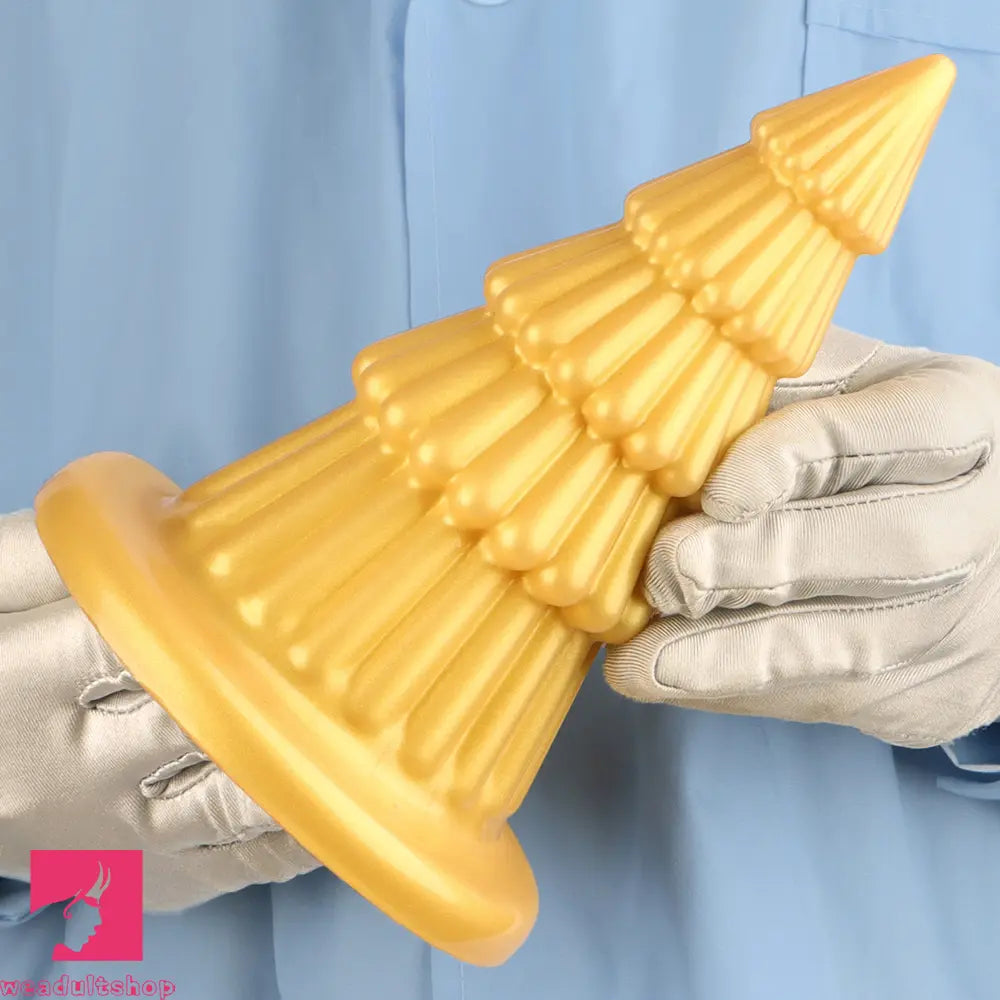7.67in Christmas Tree Silicone Soft Cock Butt Plug Dildo With Suction Cup